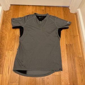 Men's Canari Black and Gray Short Sleeve Bicycling Shirt, Size M